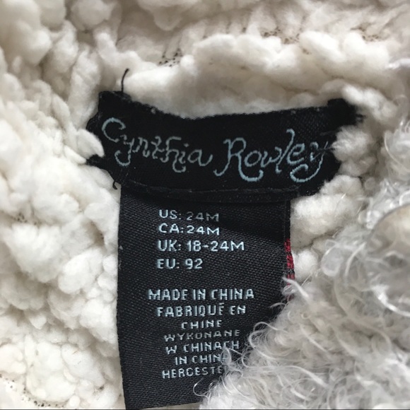 Cynthia Rowley Toddler Girl Hooded Fuzzy Sweater - Picture 7 of 11